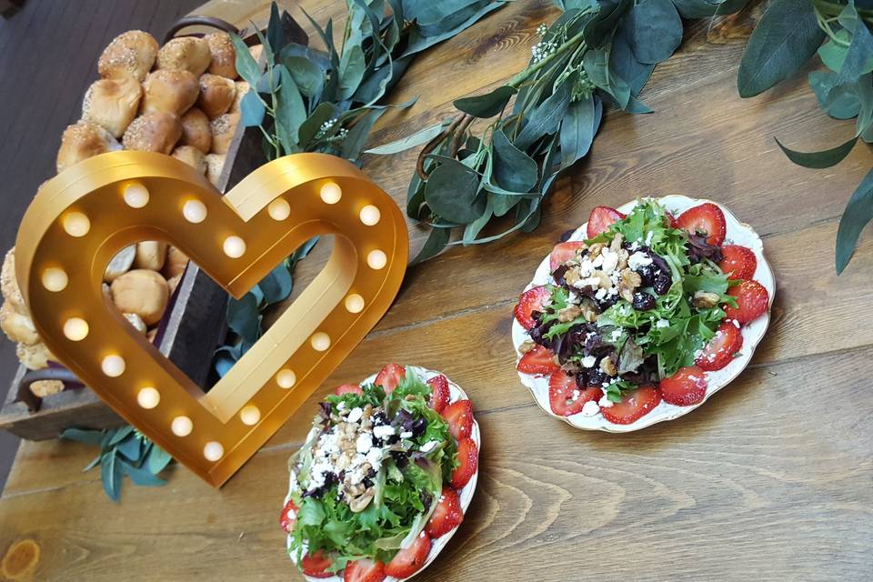 Bride and Groom's Salads