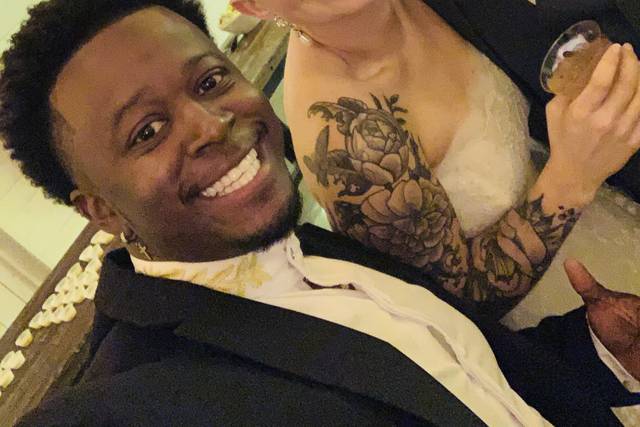 Cheers to the newlyweds