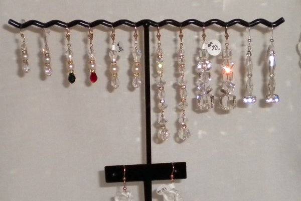 Assorted group of earrings