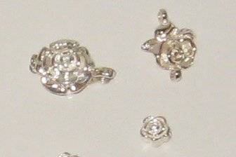Sterling silver roses.