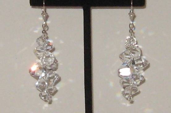 All SWAROVSKI crystal and sterling silver.