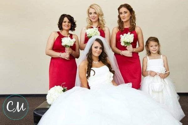 Kristin and her bridesmaids.