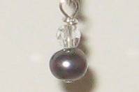 Dark grey dyed fresh water pearls.