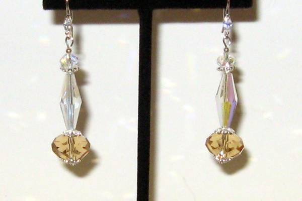 SWAROVSKI crystal, Citrine and sterling silver.