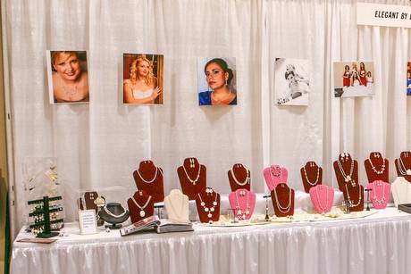 A view of some of our items at the bridal show.