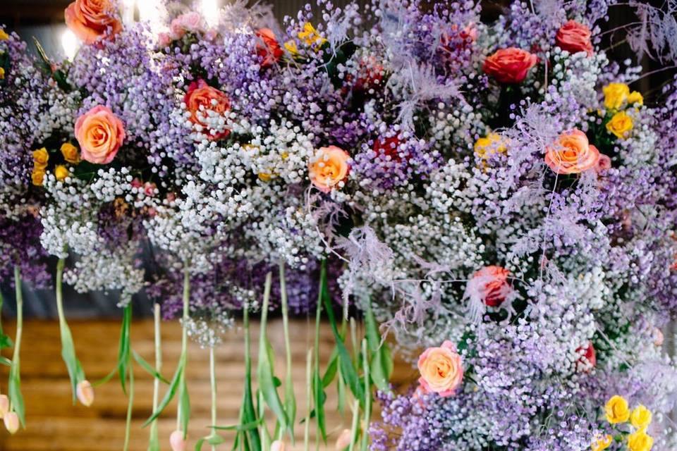 Colorful Baby's Breath Garland