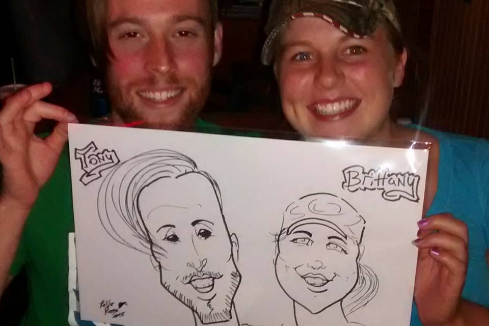 Couple caricatures