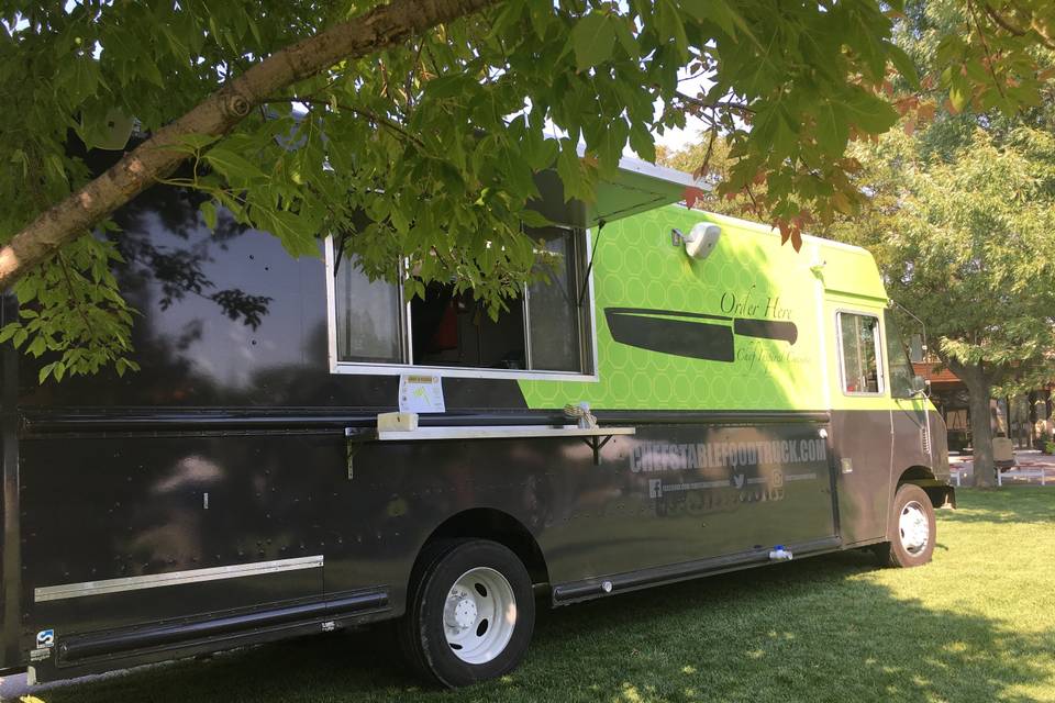 Parked food truck