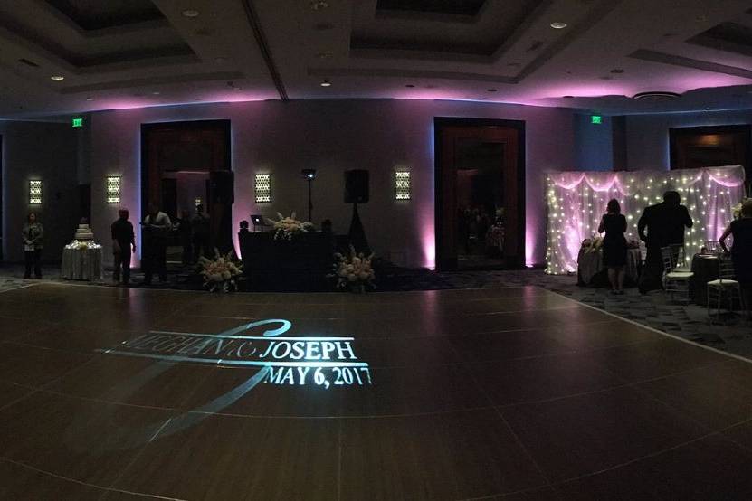 Wedding reception area