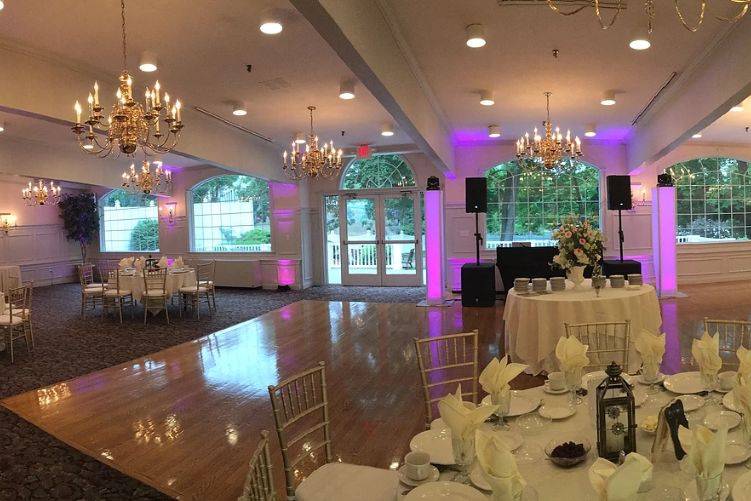 Wedding reception area