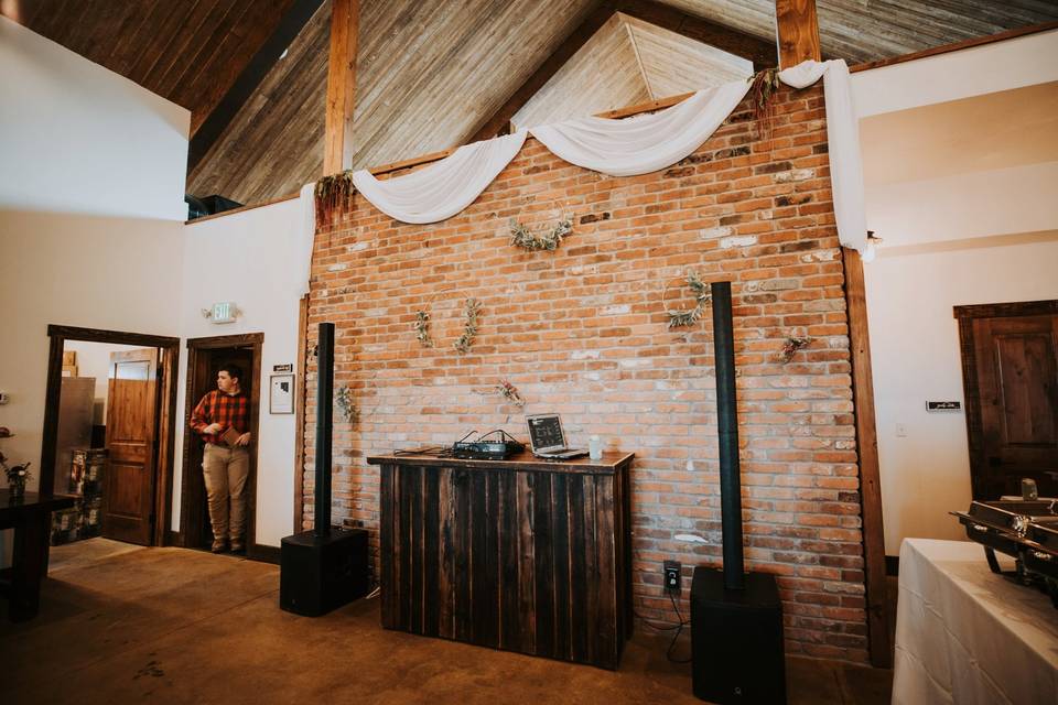 Barn at Sunset ranch interior