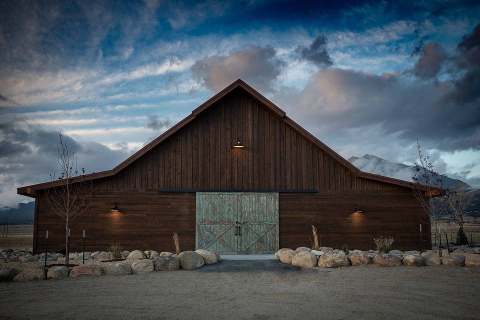 Barn at Sunset ranch views