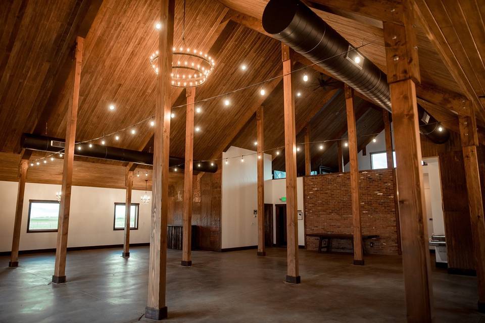 Interior of the barn