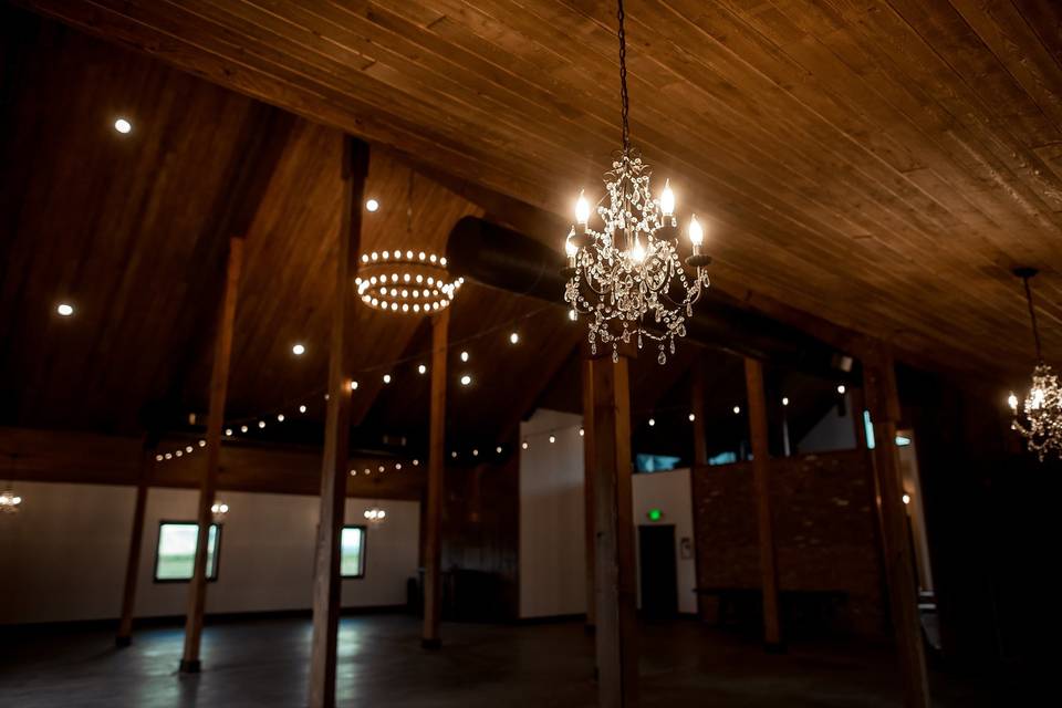 Interior of the barn