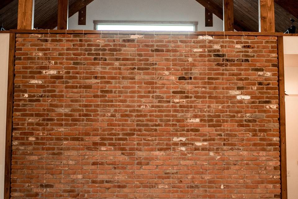 Brick wall for decorating