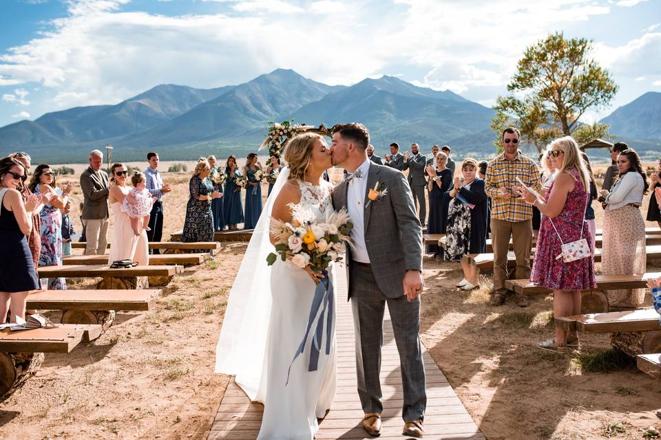 The barn ceremony site