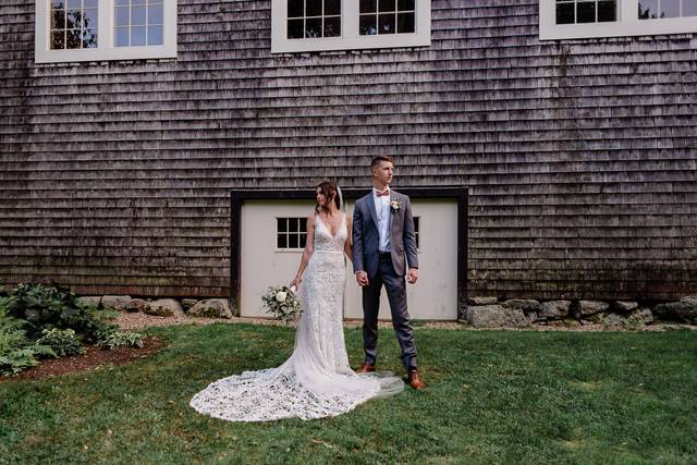 Couple standing in dramatic poses