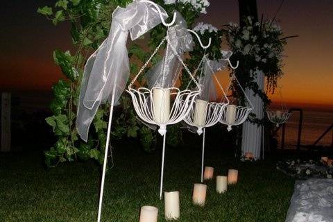 Wedding aisle decoration