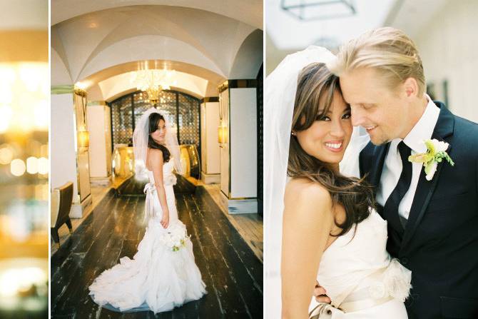 Floral we did for Gina and Justin's wedding at the London Hotel which was featured in the first wedding book by Abby Larson's Style Me Pretty