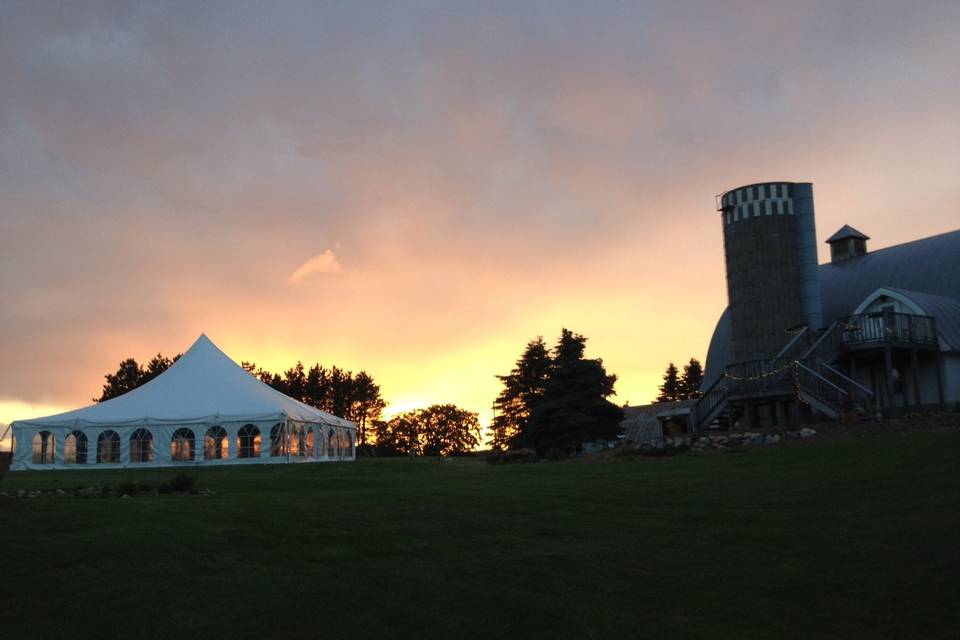 Tented Wedding in Pasture