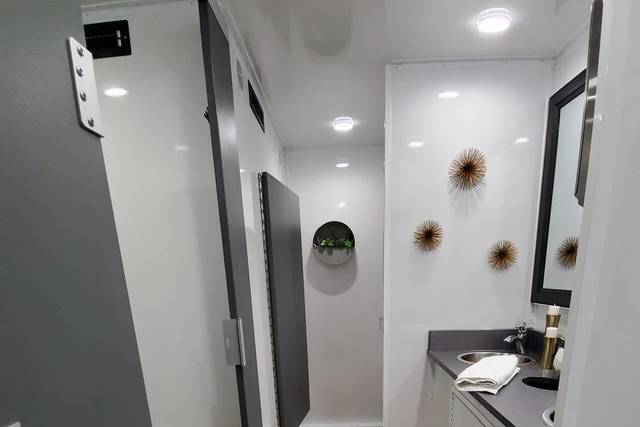 Spacious restroom