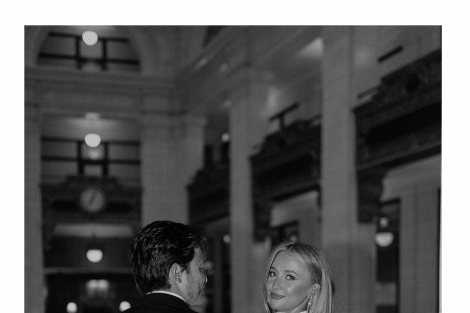 Black and white still