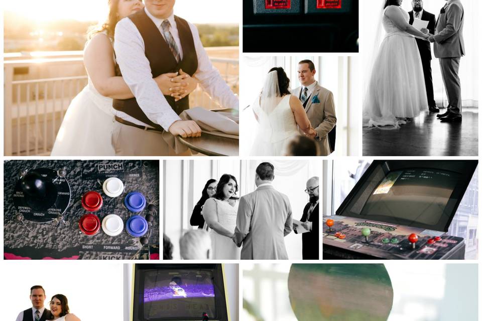 Tron Themed Wedding