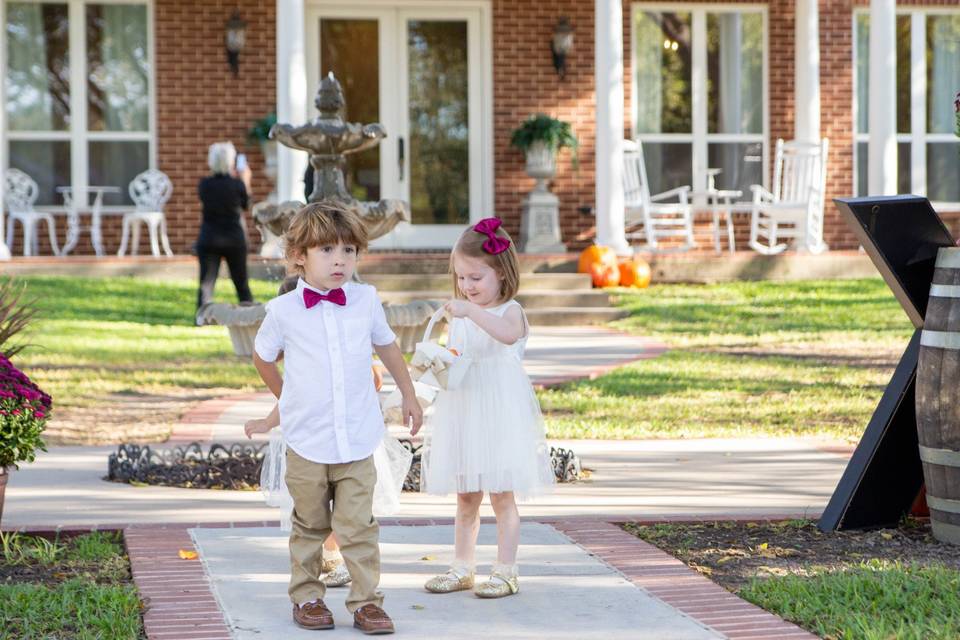 Smallest members of the wedding party