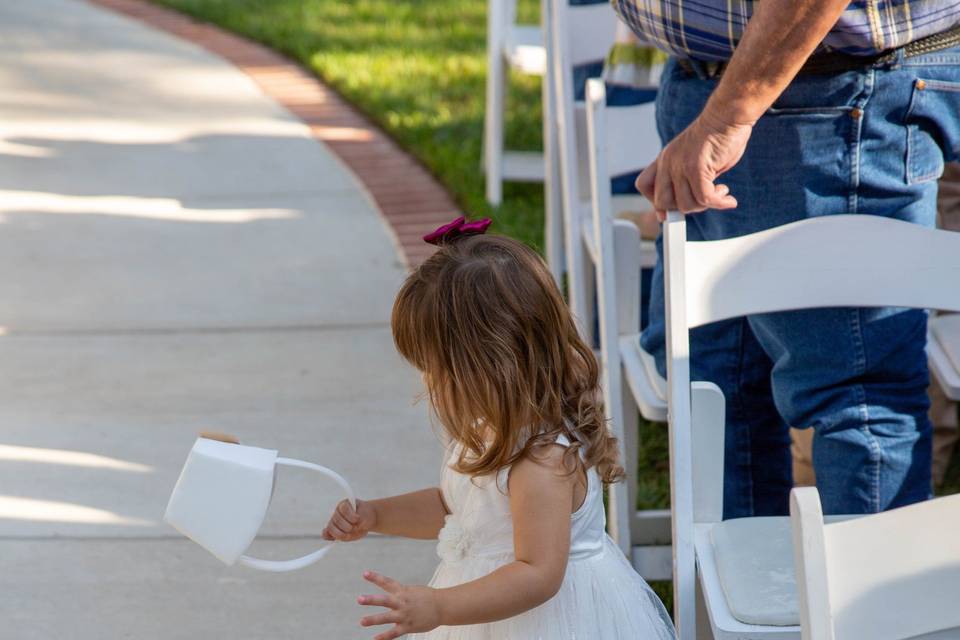 Little one dumped the basket