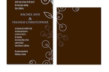 COCO WED INVITATION