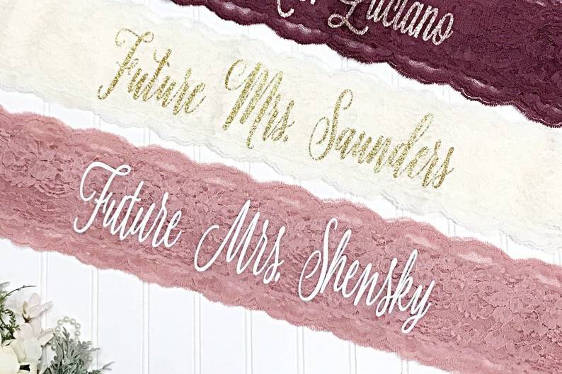 Personalized Sashes