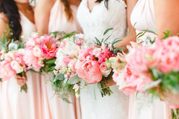 Pink bouquets