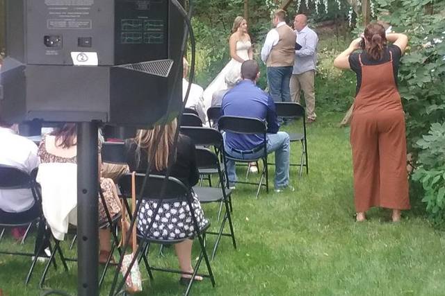 Outdoor ceremony sound system