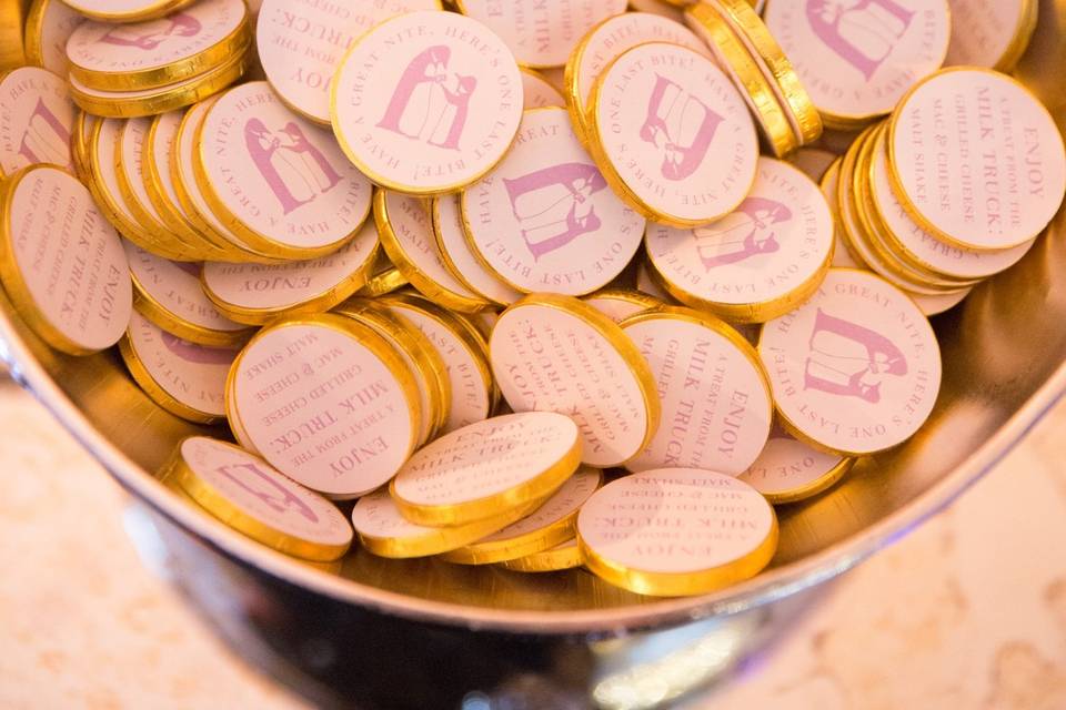 Personalized wedding favors