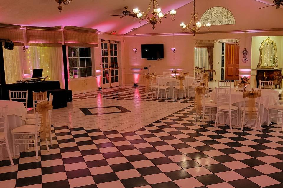 Ballroom Up Lighting