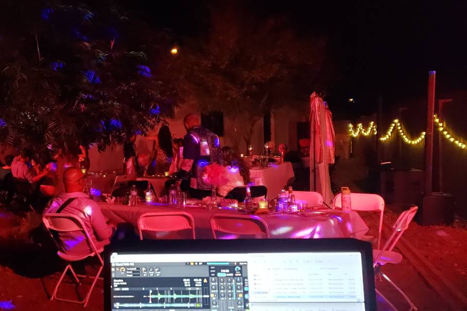 Backyard Event Wash Lighting