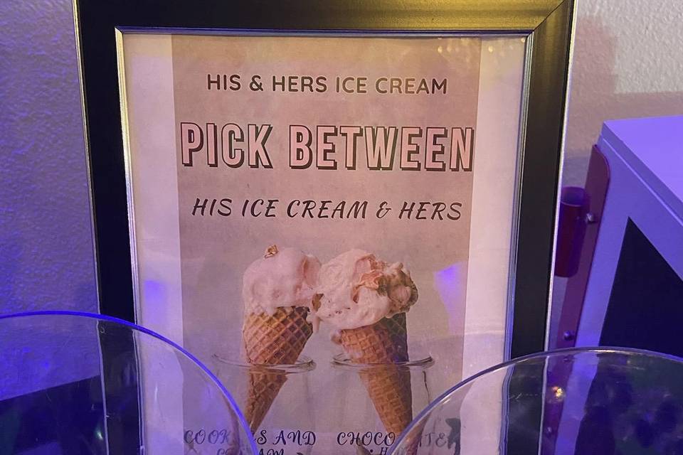 Ice-cream signage