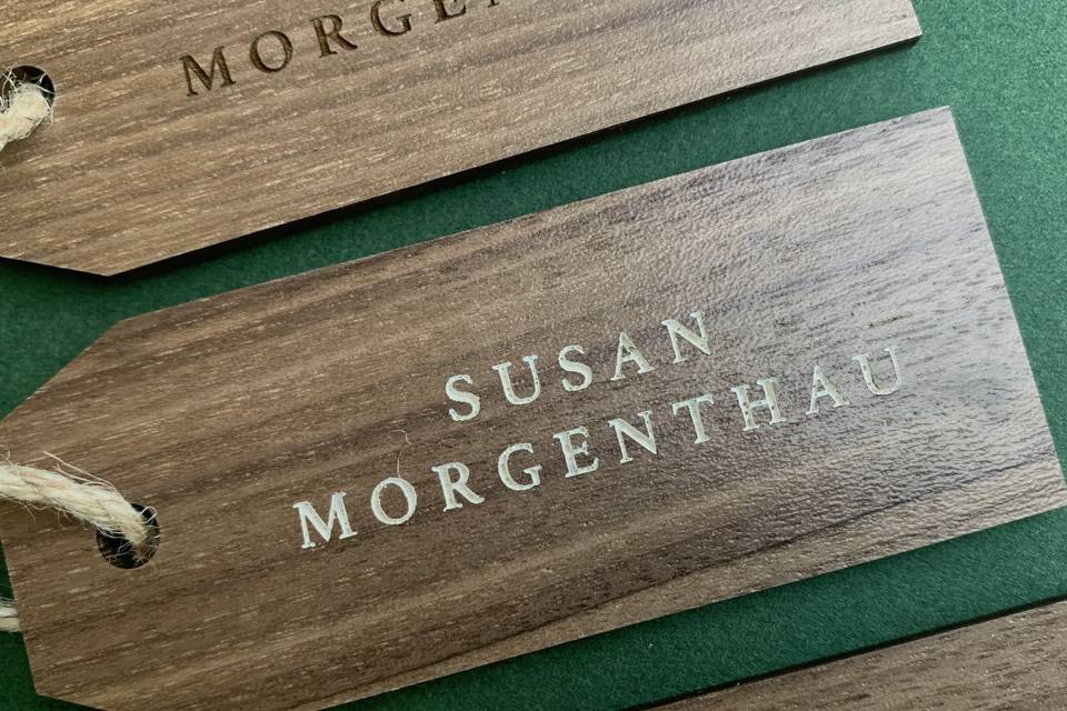 Laser Engraved Placecards