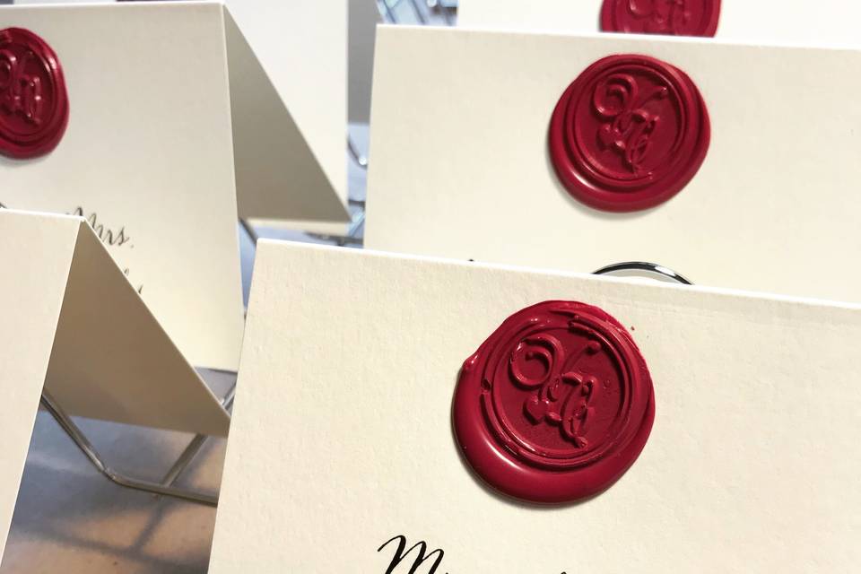 Escort Cards - Wax Seal