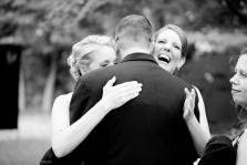 Sharing smiles at the wedding