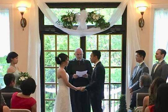 Indoor wedding ceremony