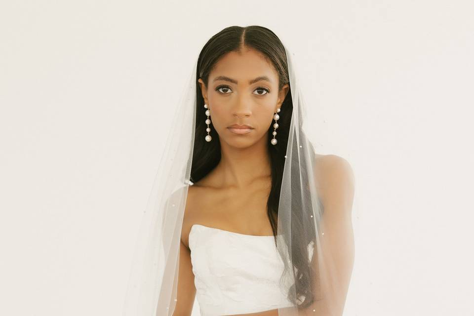 Overskirt wedding dress