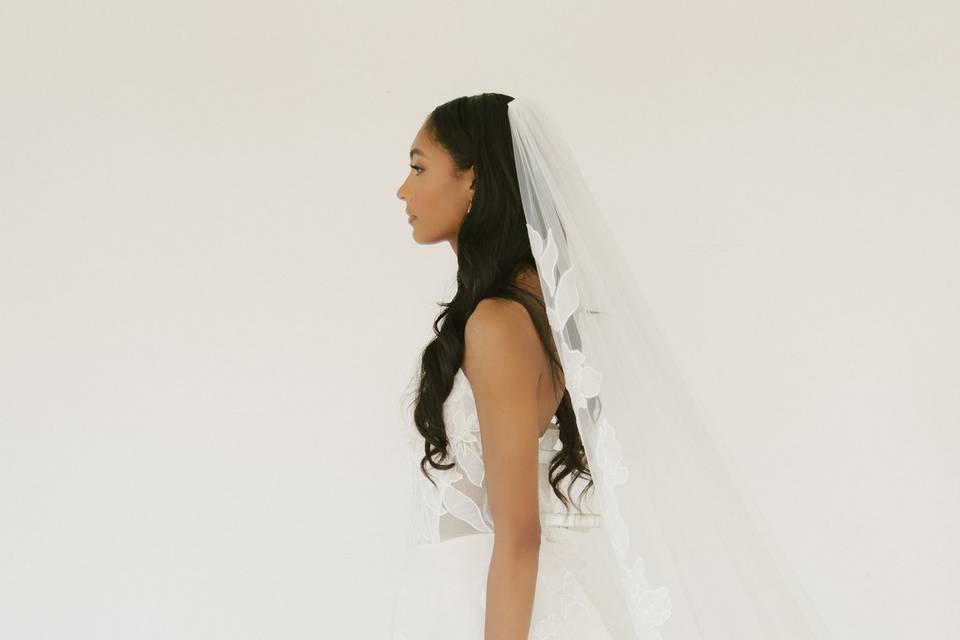 Mantilla lace veil