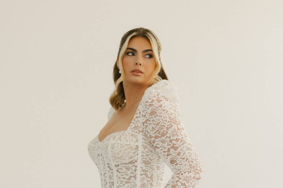 Lace long sleeves
