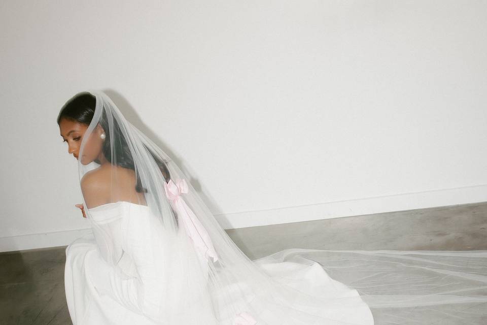 Custom bow veil