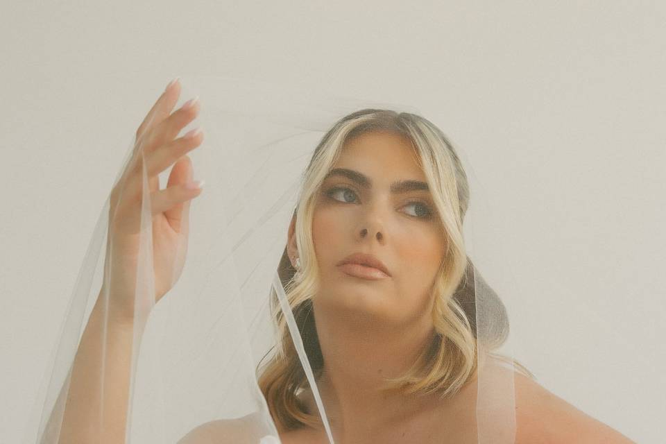 Floral veil