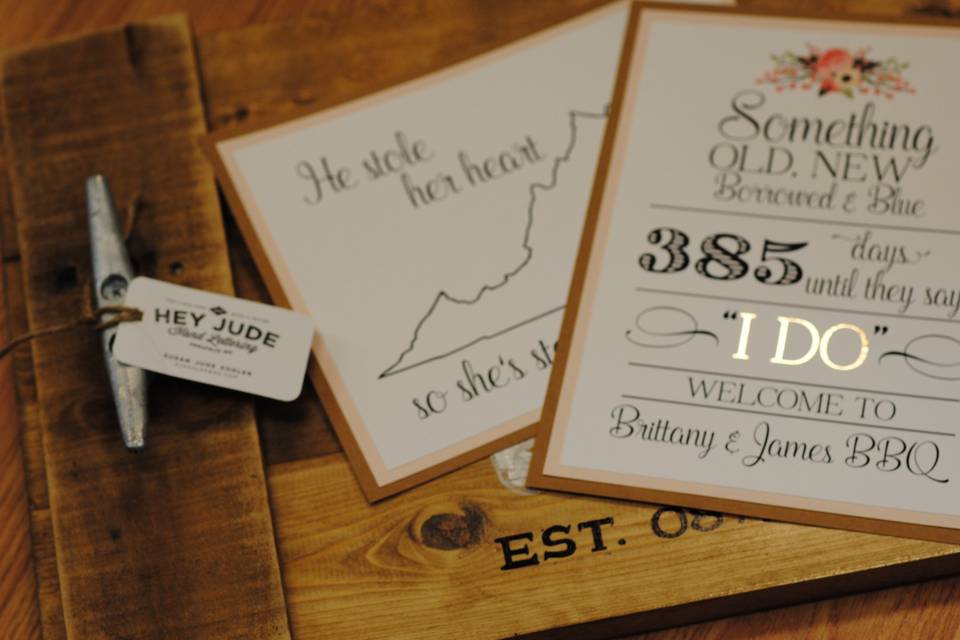 Wedding day signs