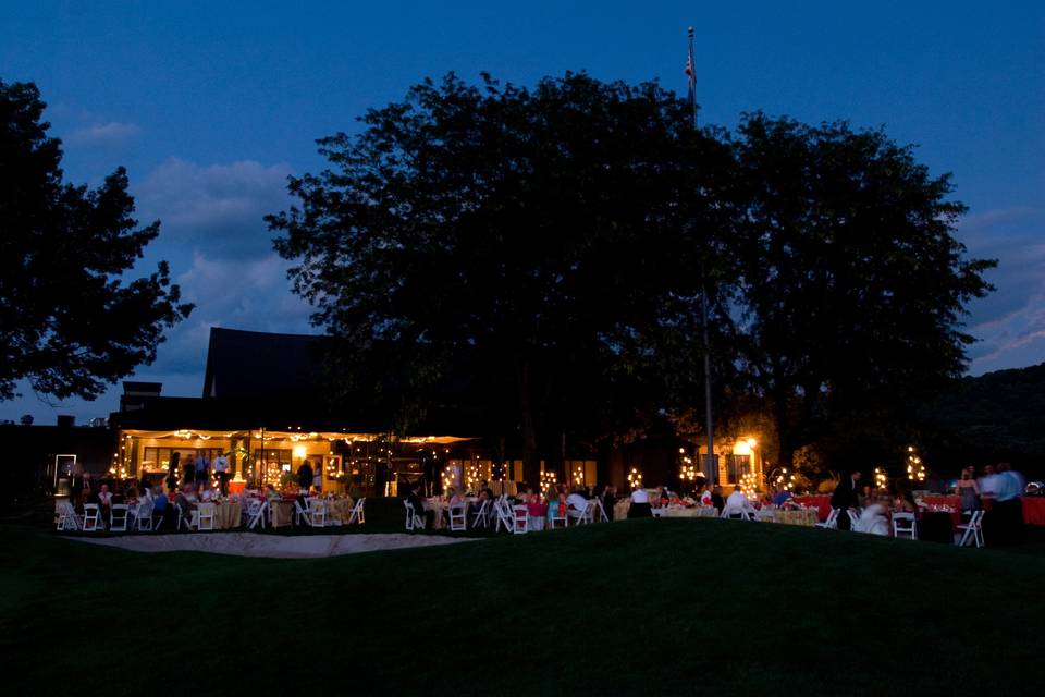 Beautifully lit reception