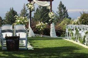 Wedding ceremony area