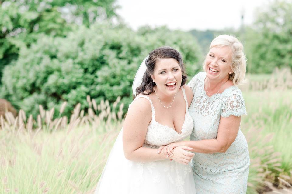 Bride and mother